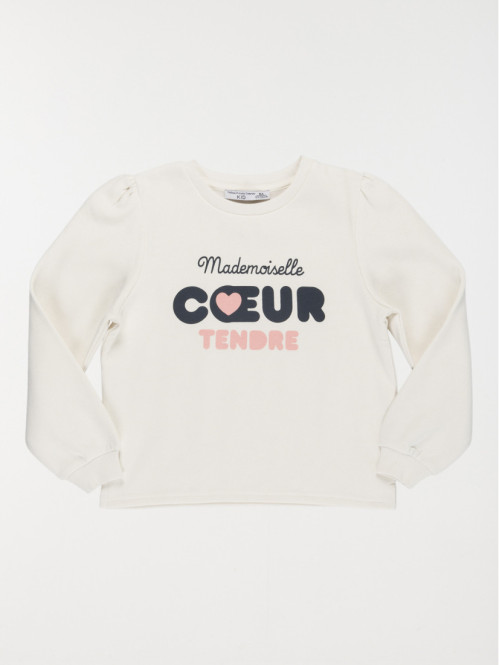 Sweat coeur tendre fille (3-12A)