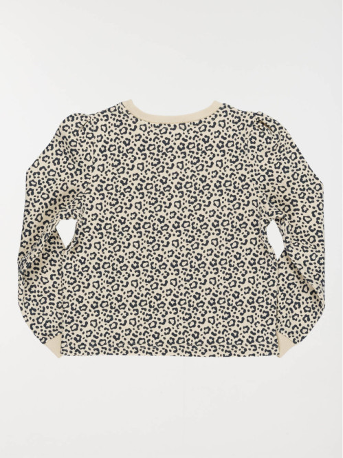 Sweat imprimé léopard fille (3-12A)