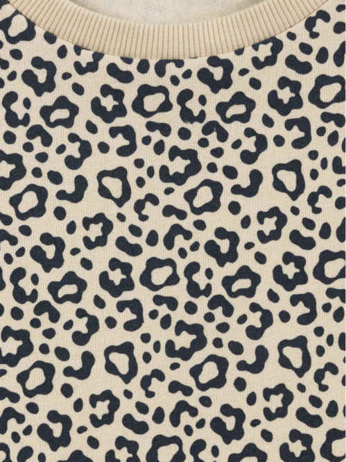 Sweat imprimé léopard fille (3-12A)