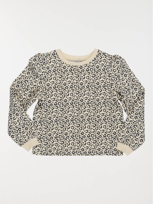 Sweat imprimé léopard fille (3-12A)