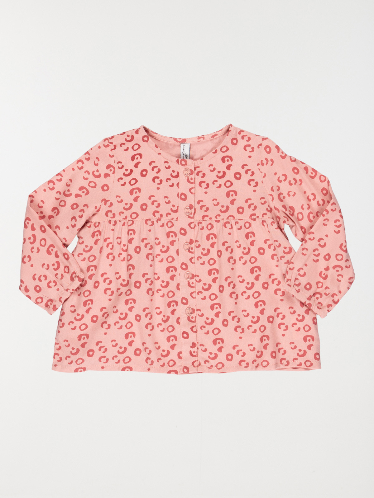 Blouse imprimée fille grenat (3-24M)