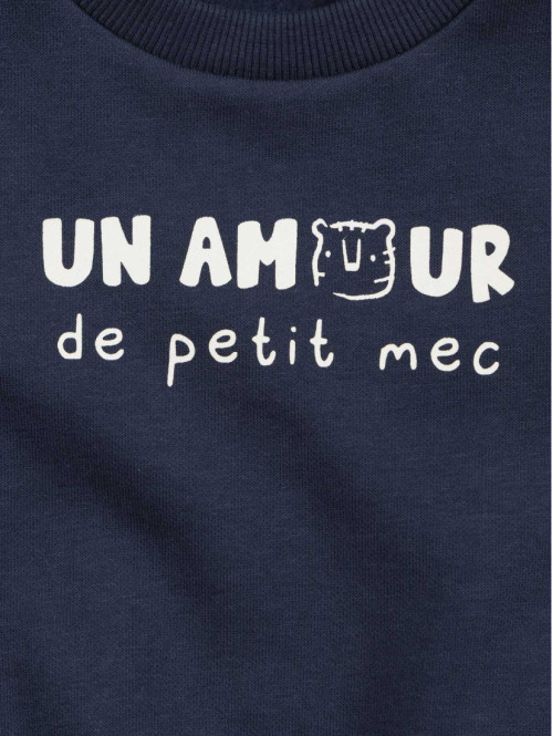 Sweat à message garçon (3-36M)