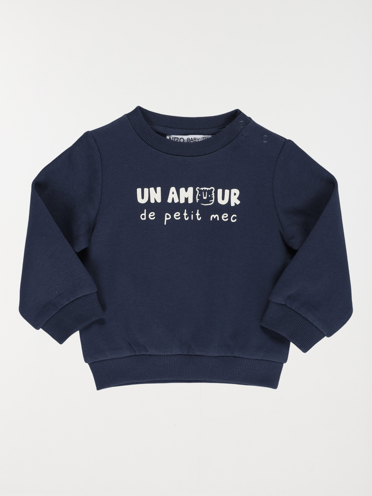 Sweat à message garçon (3-36M)