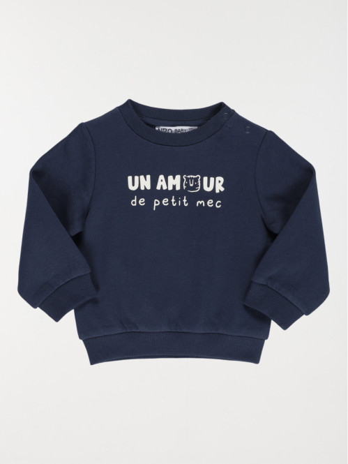 Sweat à message garçon (3-36M)