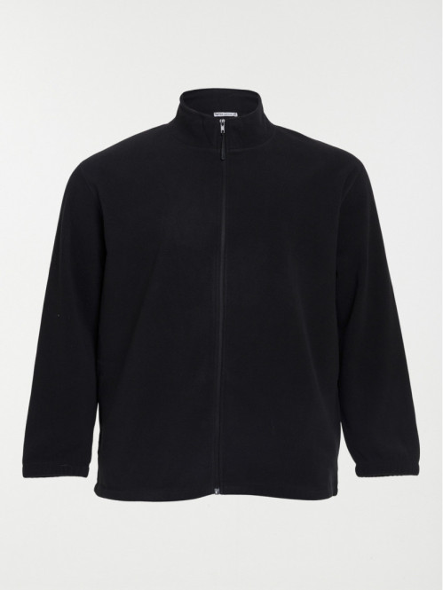 Sweat polaire noir grande taille homme