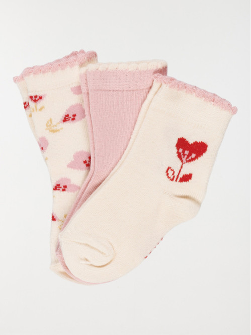 Lot de 3 paires de chaussettes bébé
