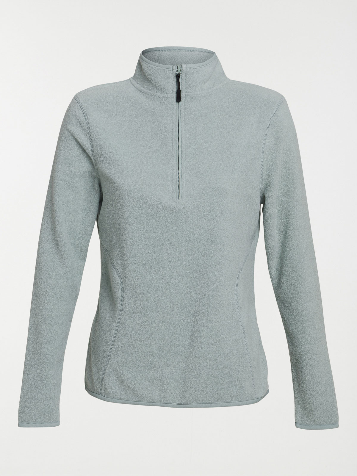 Polaire jade col montant zippé femme