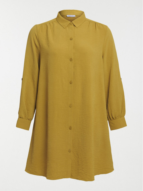 Robe chemise grande taille femme
