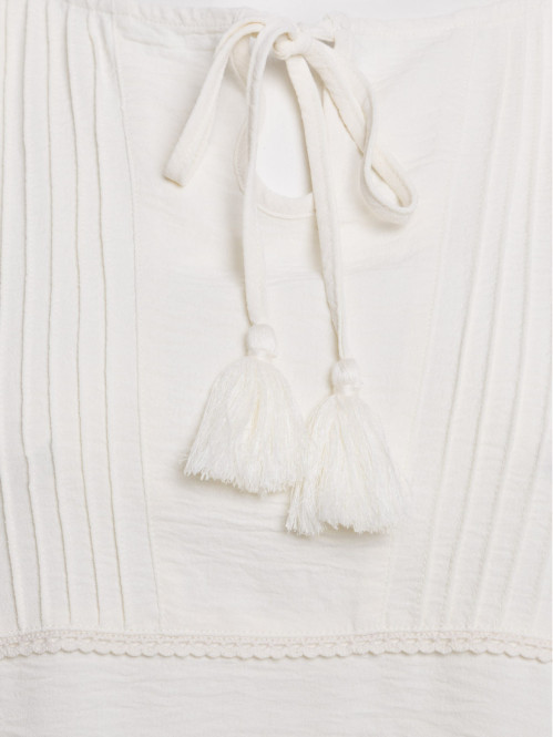 Blouse liens pompons grande...