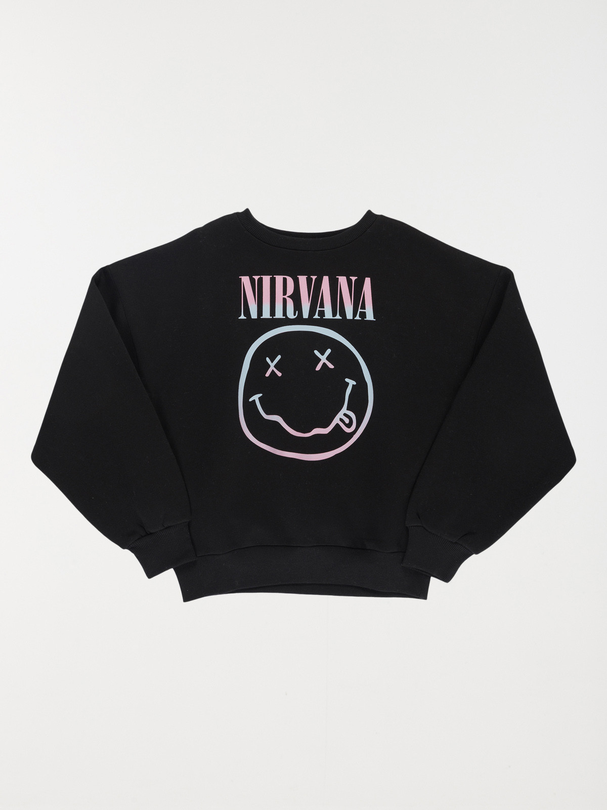 Sweat Nirvana fille noir (XXS-M)