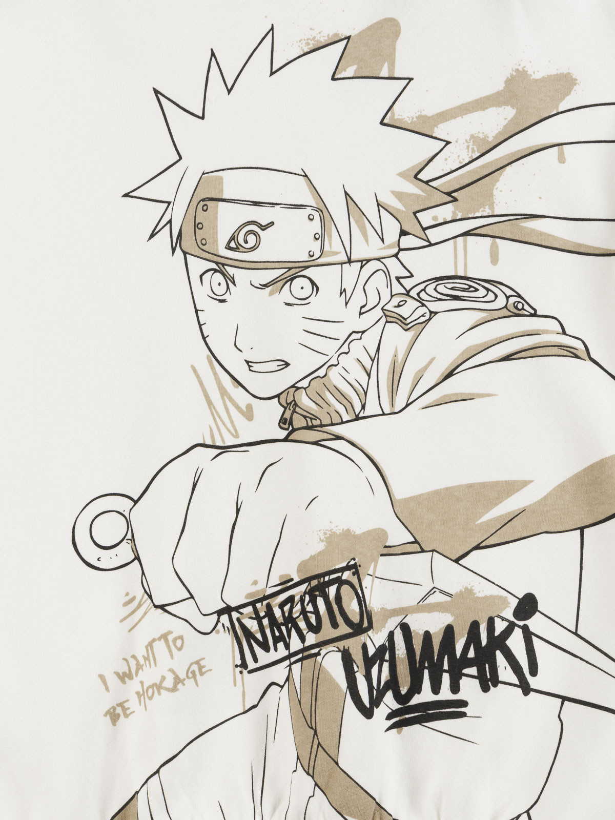 Sweat écru garçon Naruto (XXS-M)