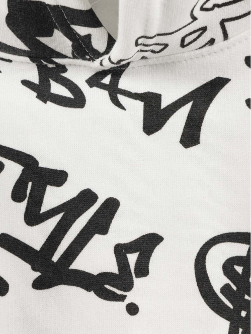 Sweat à capuche imprimé...