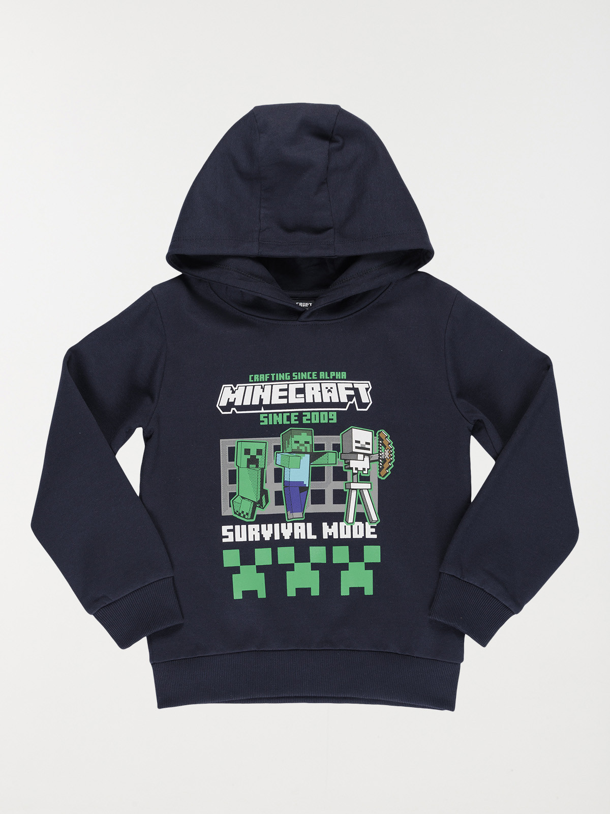 Sweat à capuche Minecraft garçon (3-12A)