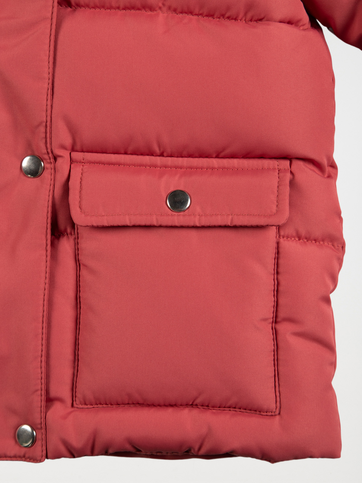 Parka capuche grenat fille (3-24M)