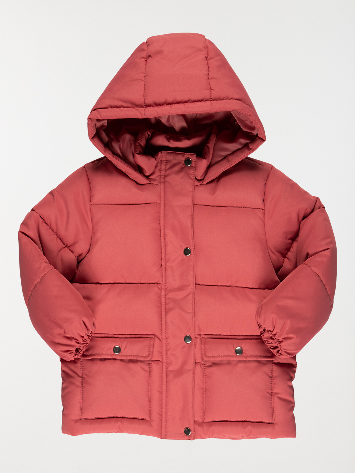 Parka capuche grenat fille (3-24M)