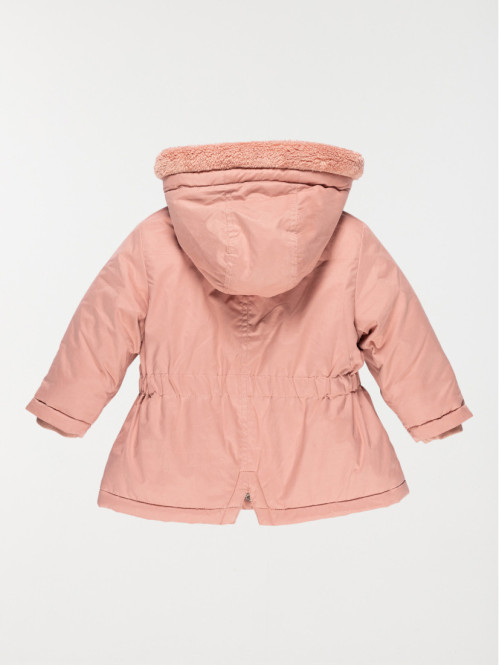 Parka capuche rose lady...