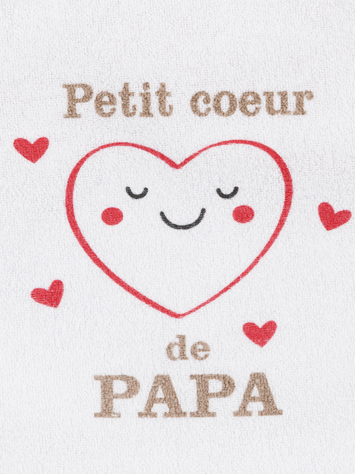 Bavoir petite coeur de bébé papa Bavoir petite coeur de bébé papa