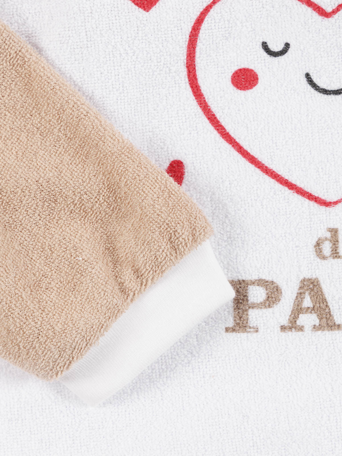 Bavoir petite coeur de bébé papa Bavoir petite coeur de bébé papa