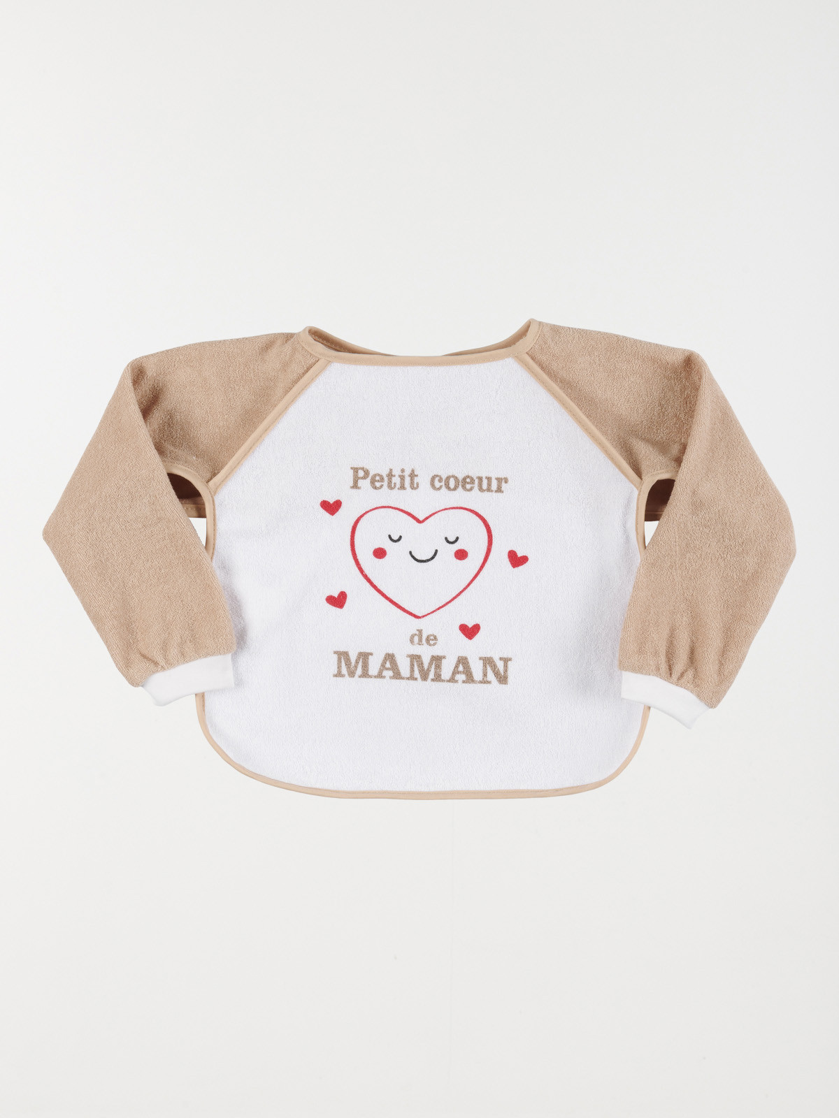 Bavoir petite coeur de maman bébé