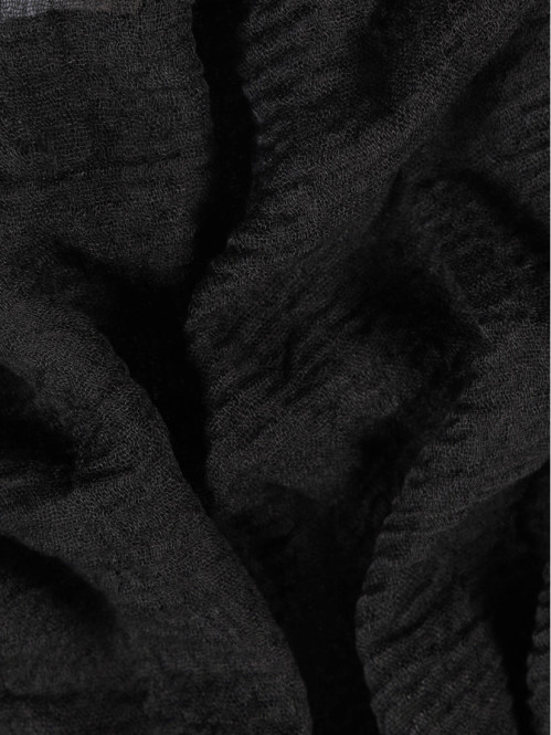 Foulard uni noir femme