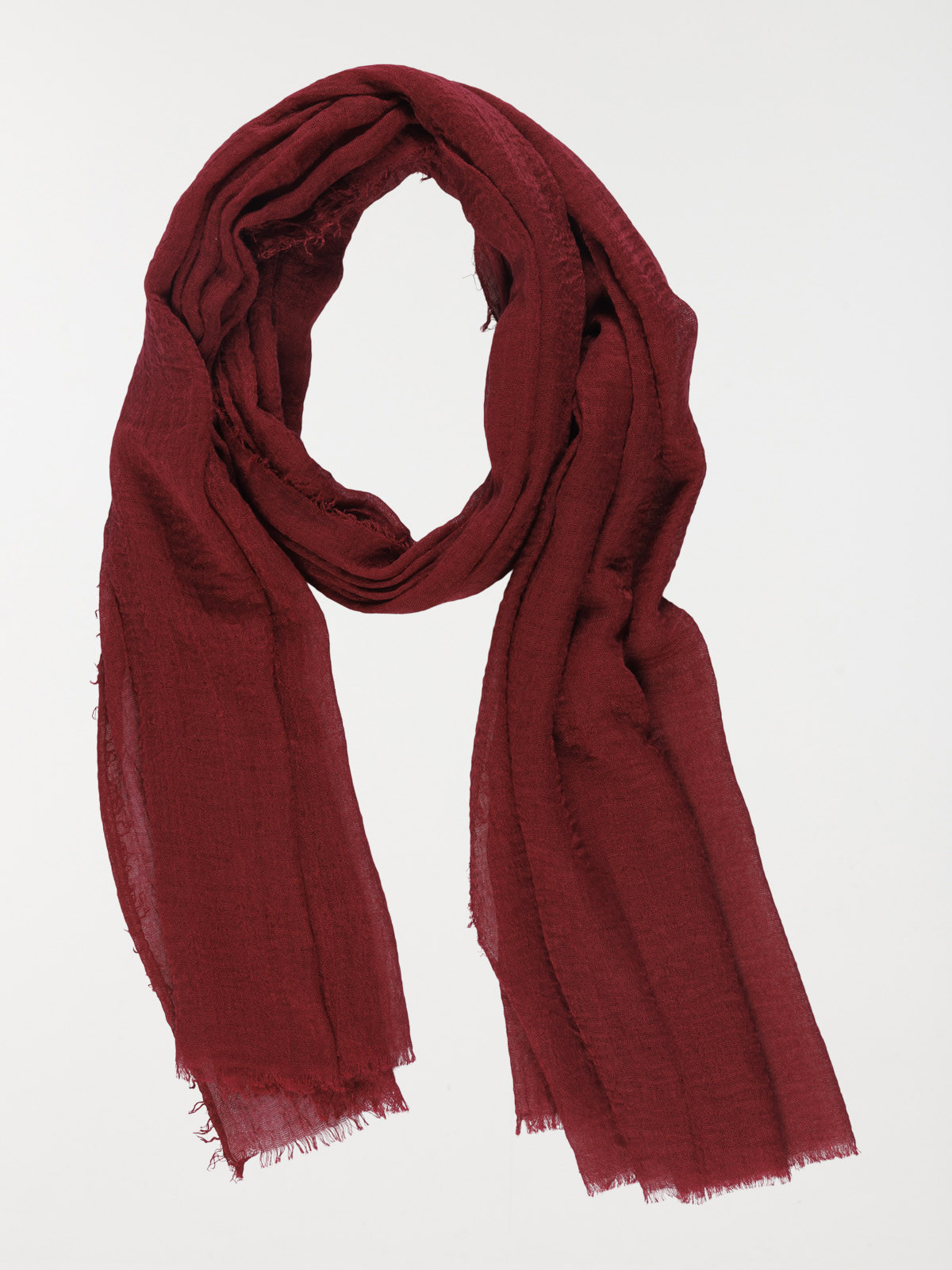 Foulard coloris lie de vin femme