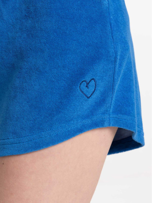 Short éponge cobalt femme Short éponge cobalt femme