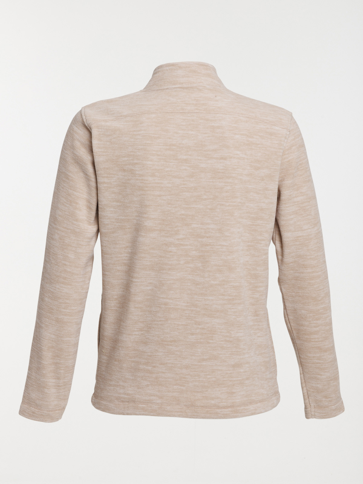 Polaire beige chiné zippé femme Polaire beige chiné zippé femme