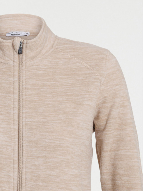 Polaire beige chiné zippé...