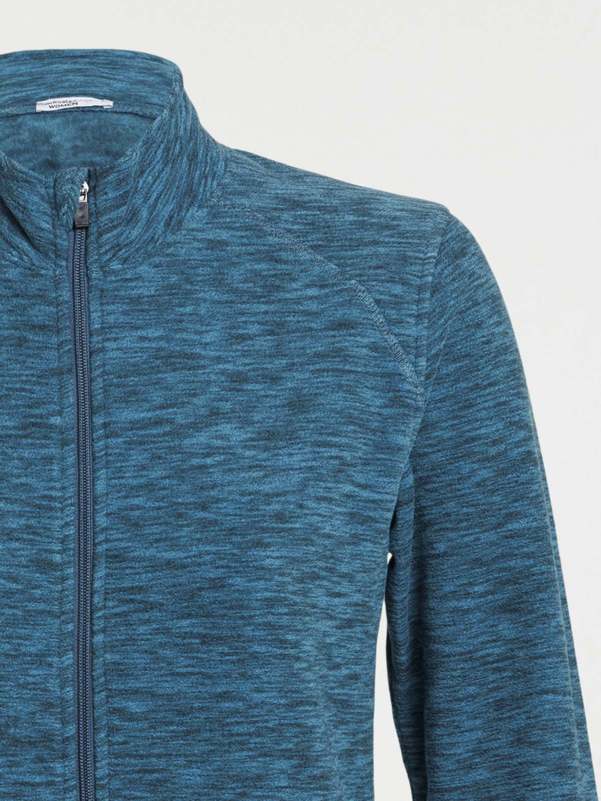 Polaire canard chiné zippé femme