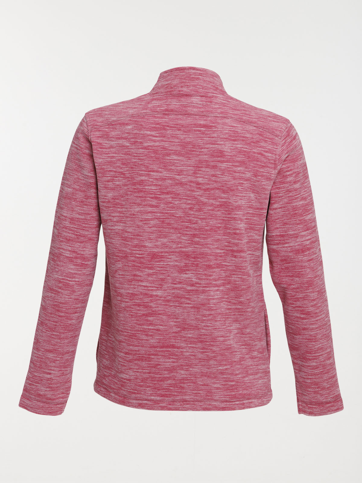 Polaire corail chiné zippé femme