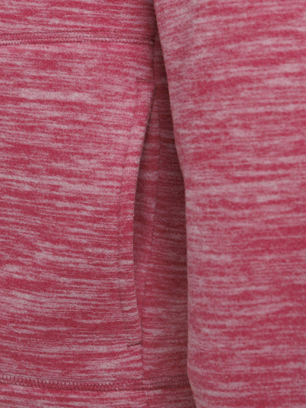 Polaire corail chiné zippé femme