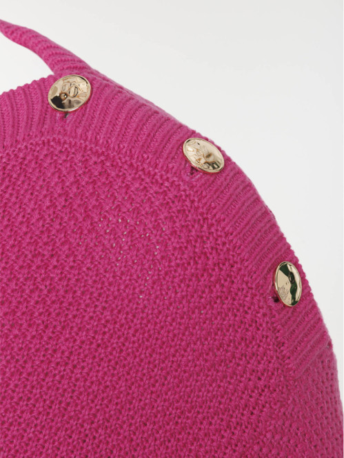 Pull boutons épaules femme...