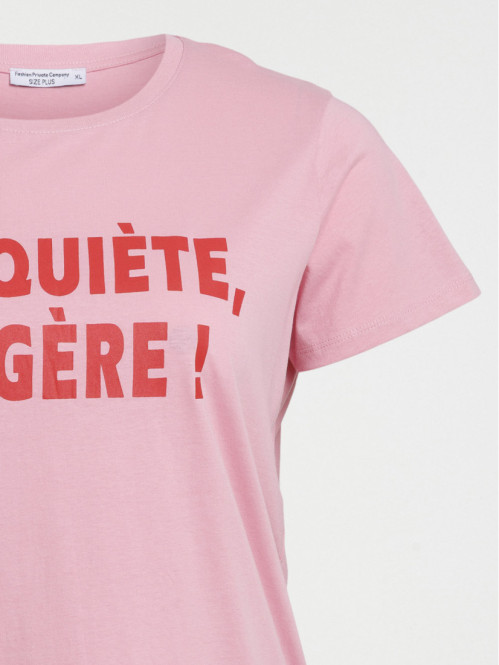 T-shirt message grande...