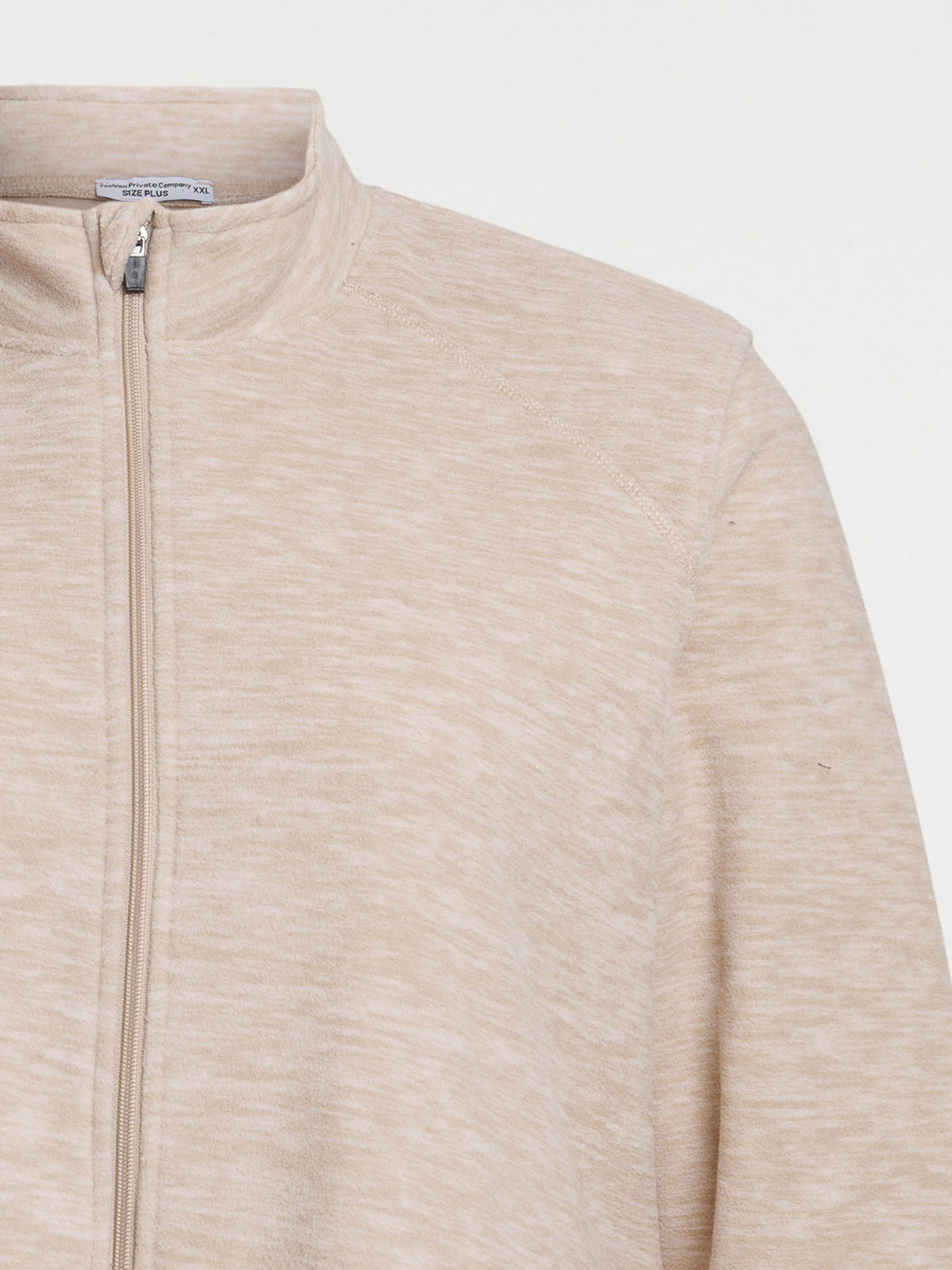 Sweat polaire zippé grande taille femme