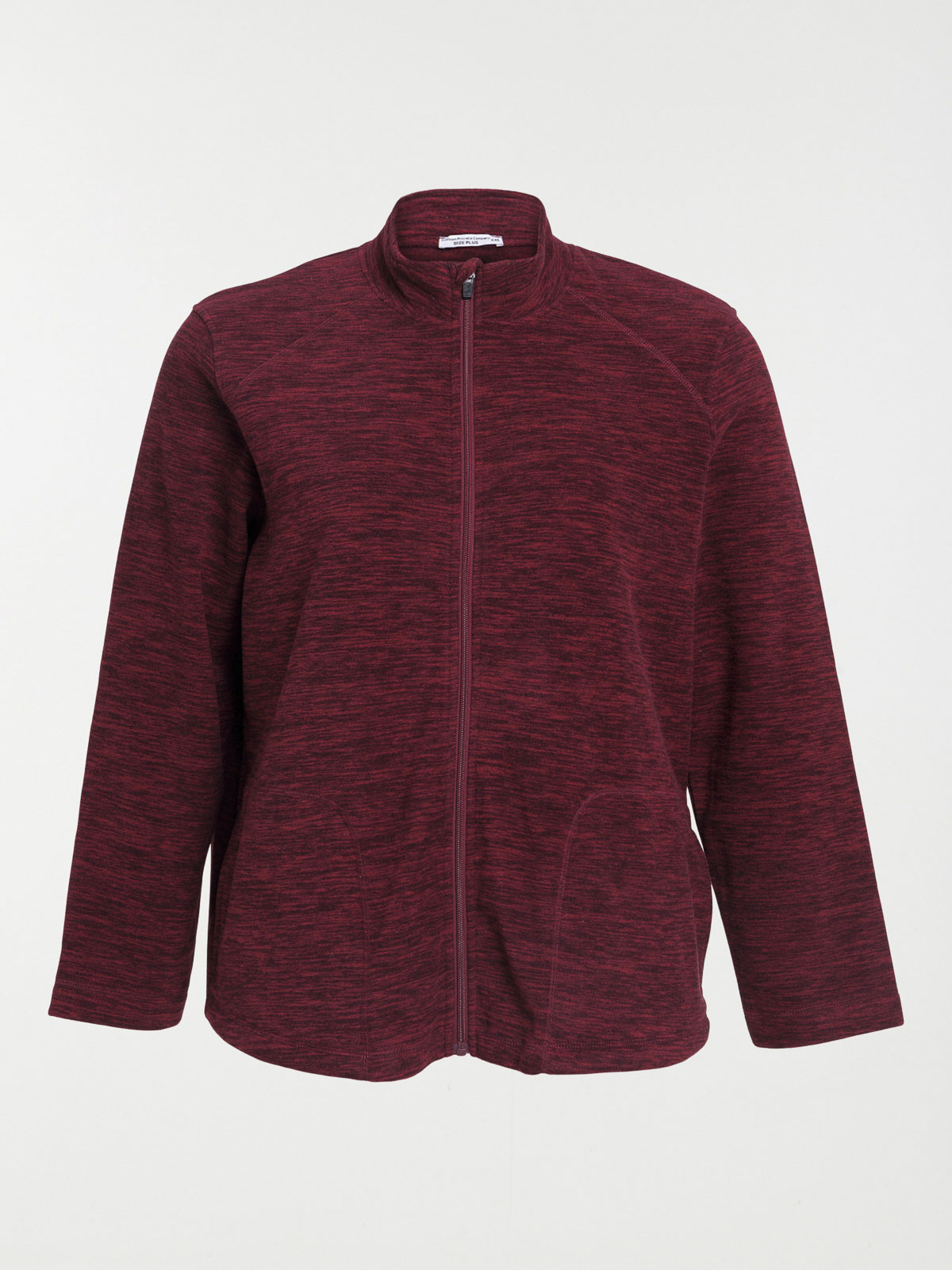 Sweat polaire zippé femme grande taille