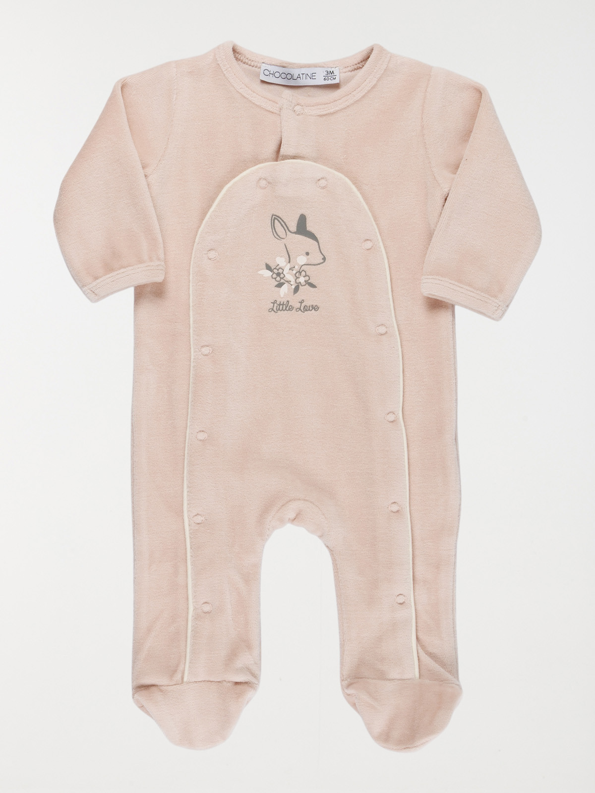 Dors-bien imprimé faon fille (0-9M)