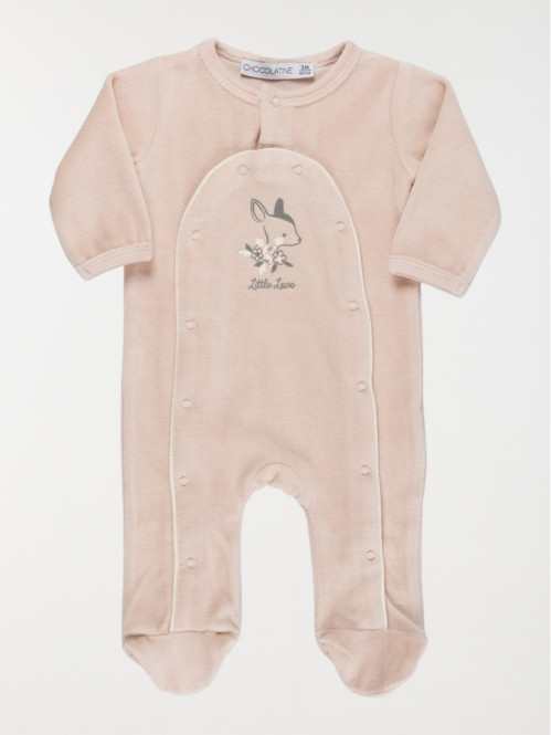 Dors-bien imprimé faon fille (0-9M)