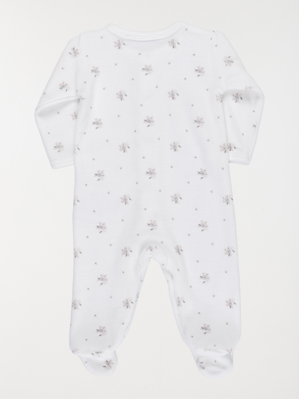 Dors-bien imprimé fleur fille (0-9M)