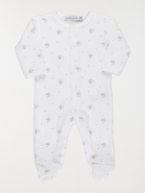 Dors-bien imprimé fleur fille (0-9M)