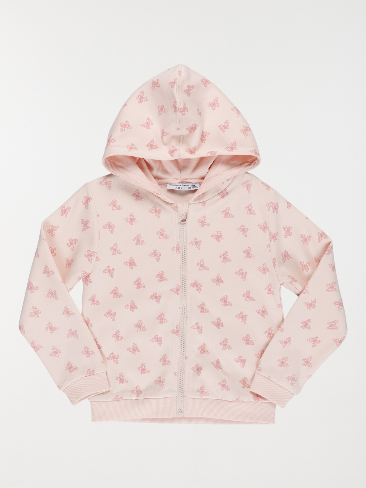 Sweat capuche papillons fille (3-12A)