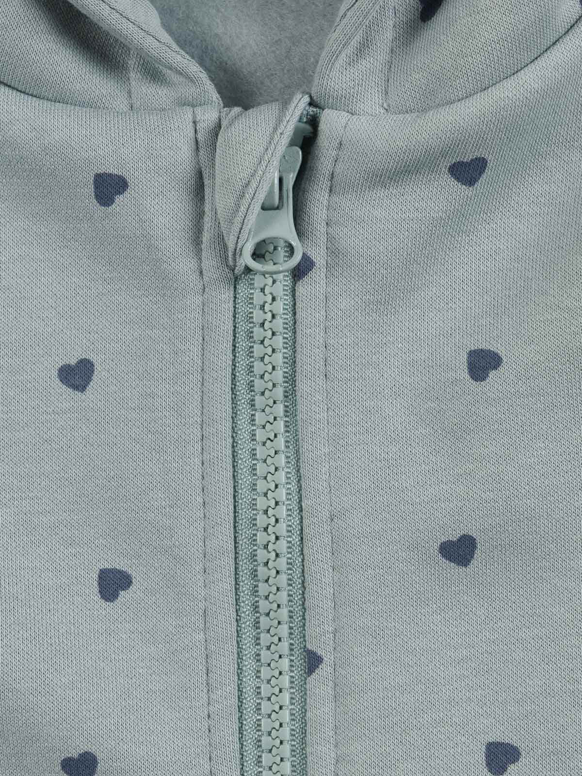 Sweat capuche coeur fille (3-12A)