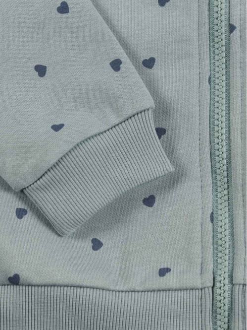 Sweat capuche coeur fille...