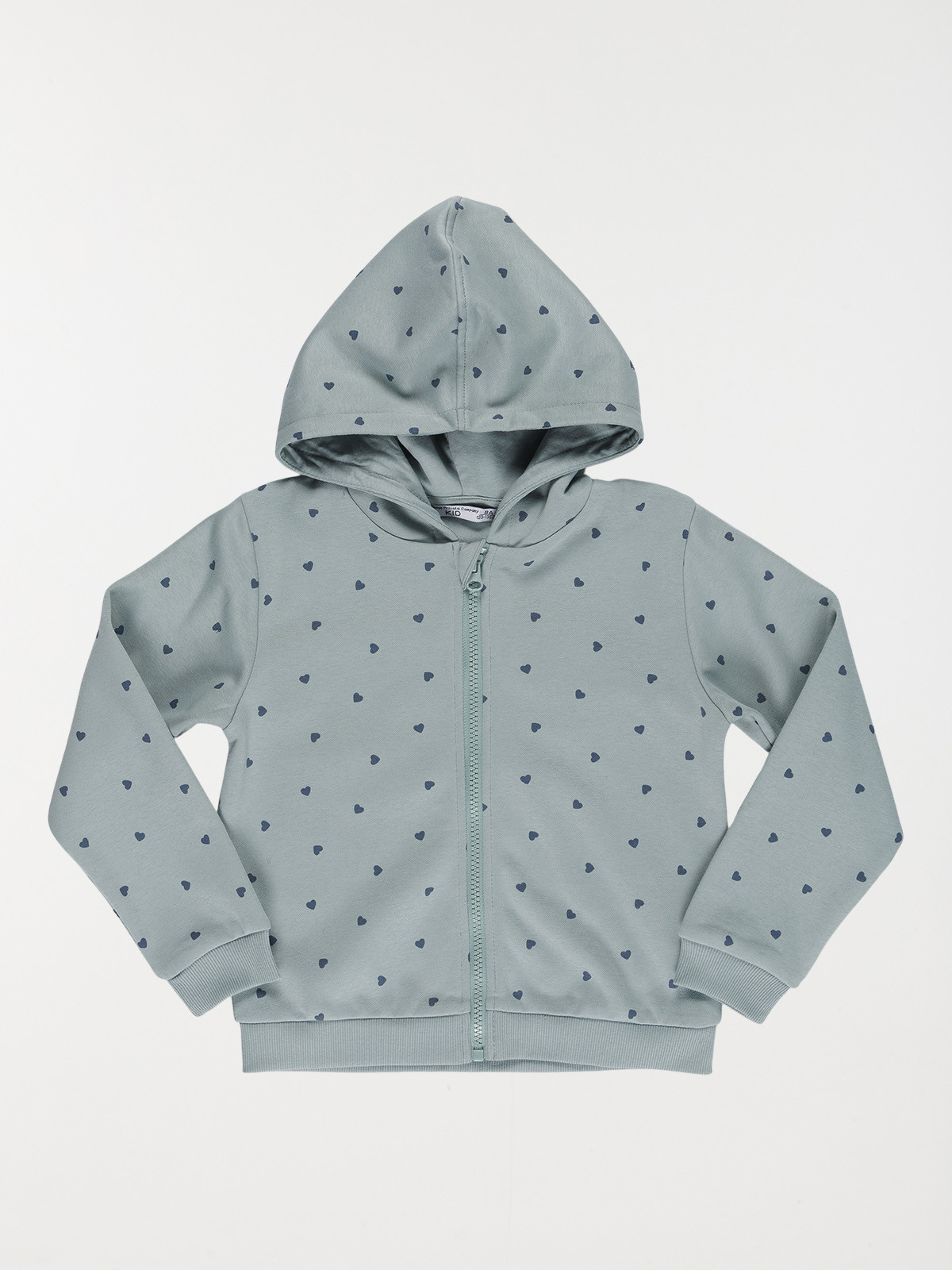 Sweat capuche coeur fille (3-12A)