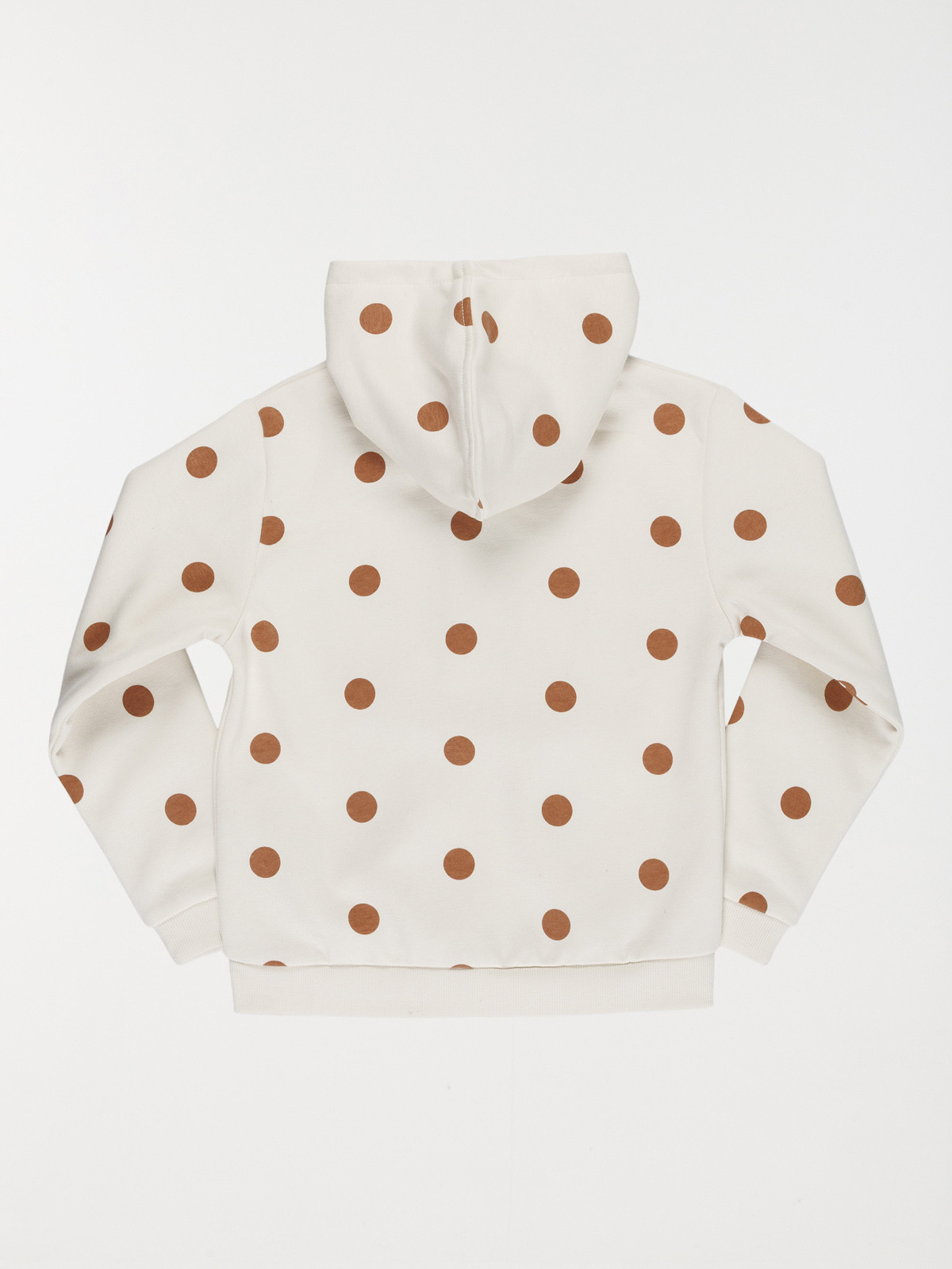 Sweat capuche à pois fille (3-12A)