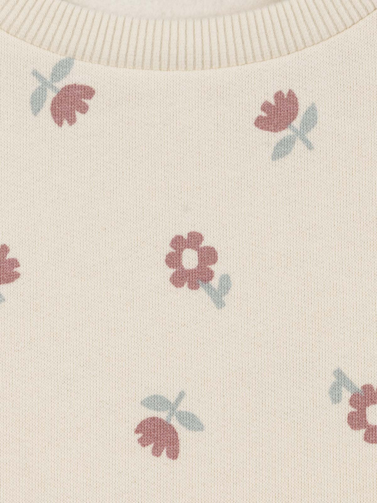 Sweat imprimé fleuri fille (3-12A)