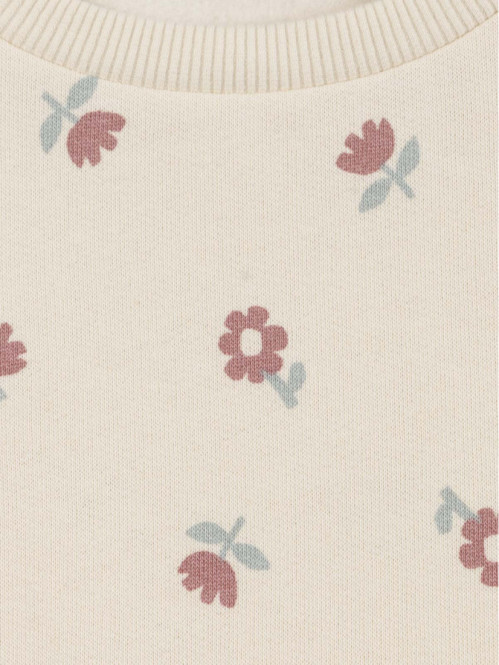 Sweat imprimé fleuri fille...