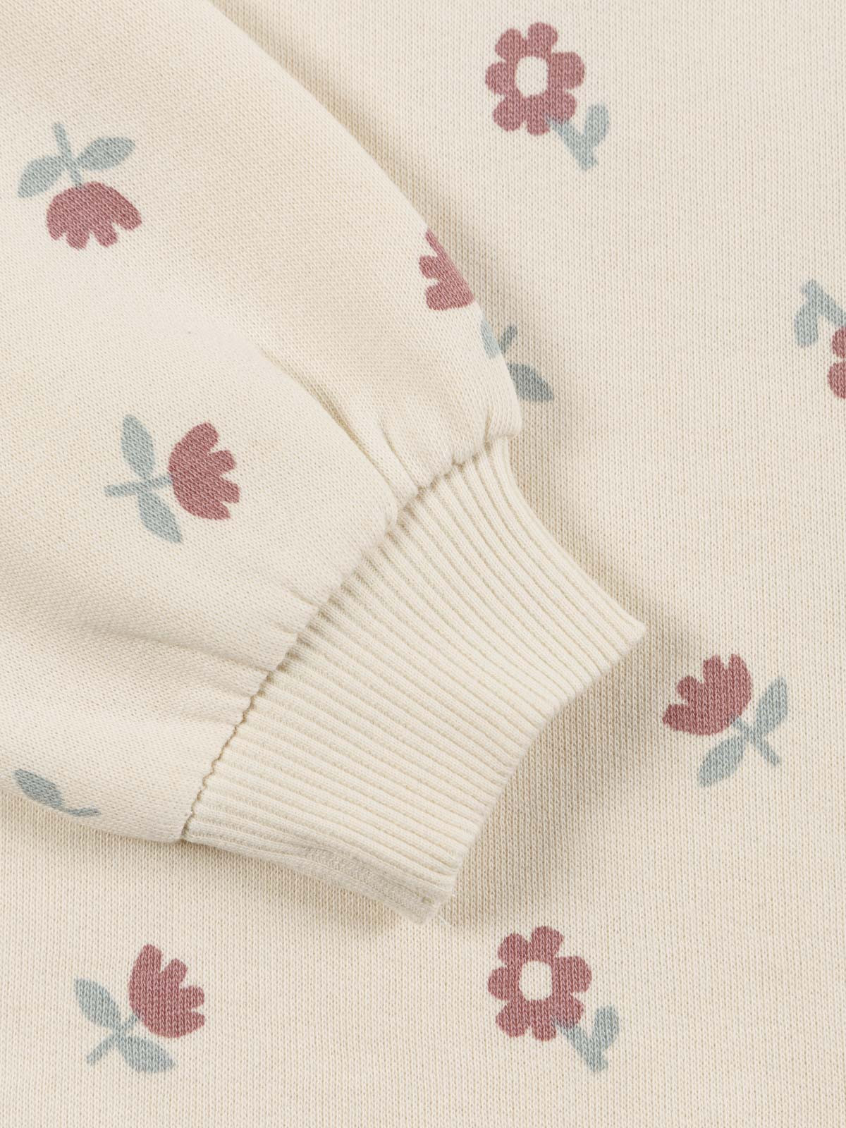 Sweat imprimé fleuri fille (3-12A)