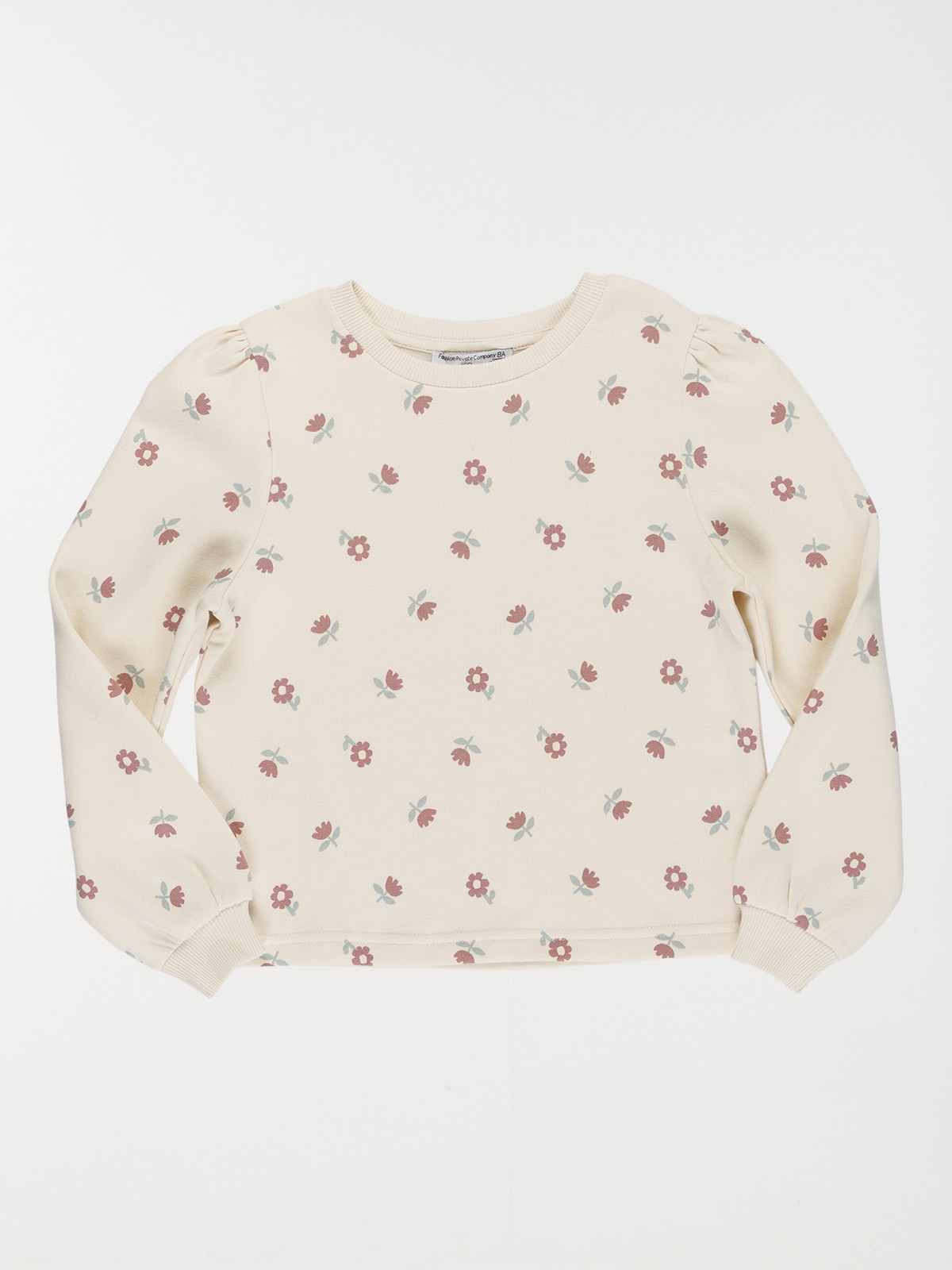 Sweat imprimé fleuri fille (3-12A)