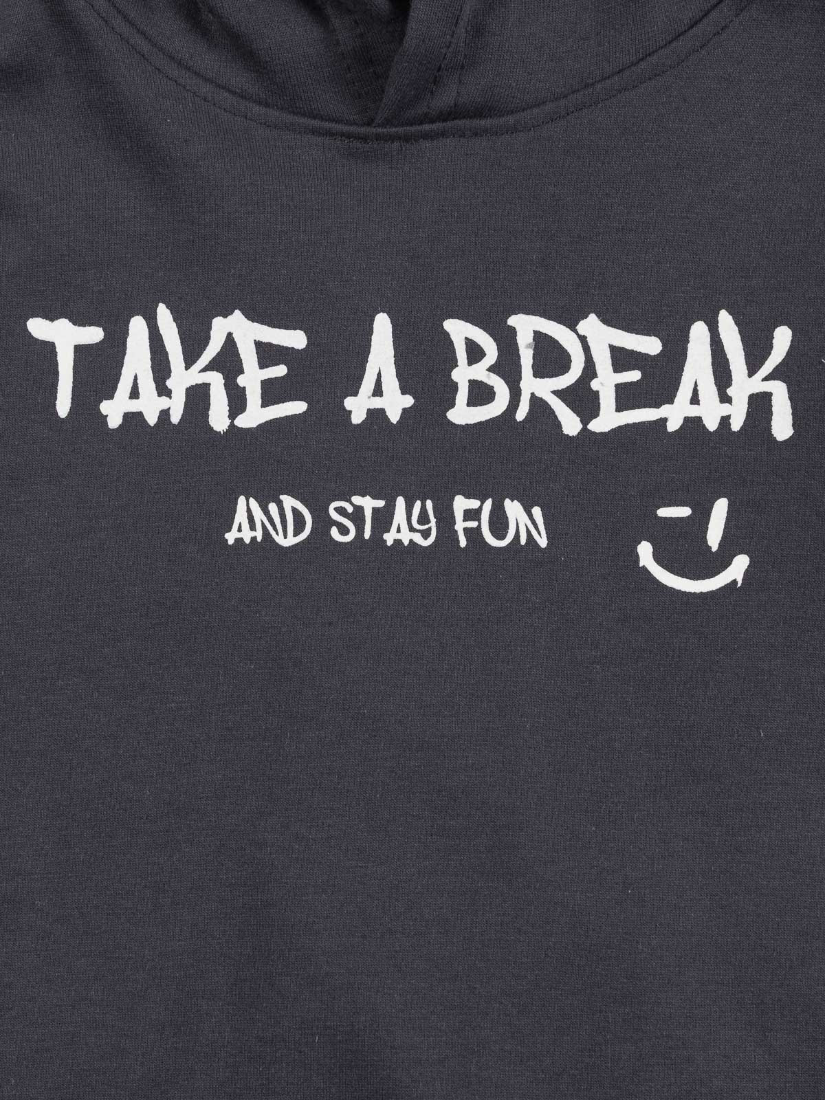 Sweat à capuche graphite garçon (3-12A) Sweat à capuche graphite garçon (3-12A)