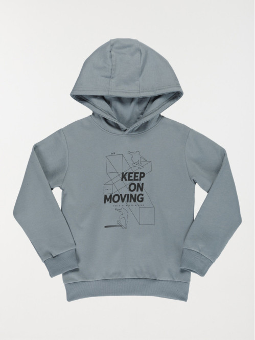 Sweat à capuche skateur garçon (3-12A)
